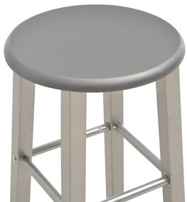 vidaXL Σκαμπό Μπαρ 2 τεμ. Ανθρακί από MDF