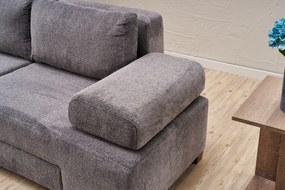 3-Seat Sofa-Bed Perenna Chenille - Grey Grey