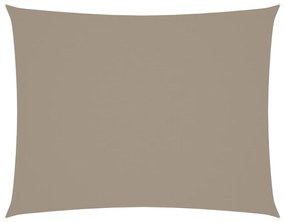 vidaXL Πανί Σκίασης Ορθογώνιο Taupe 5 x 7 μ. από Ύφασμα Oxford