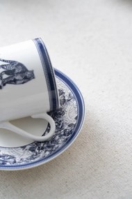 Σετ πορσελάνιων φλιτζανιών καφέ για 6 άτομα Μπλε