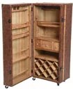 SPECIAL OBJECTS EXTREME INTERIOR DESIGN WOOD WINE RACK SUITCASE LEATHER 99334 0/0/0 NEOPORTAL-4063387993347