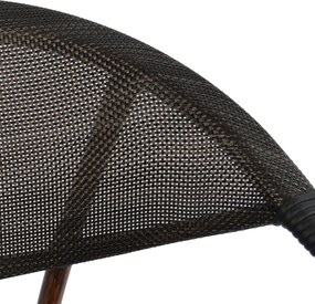 ΠΟΛΥΘΡΟΝΑ ΑΛΟΥΜΙΝΙΟΥ CLAY BAMBOO LOOK ΚΑΦΕ ΜΕ TEXTLINE HM5025 60,5x59x81Υ