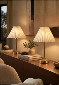 Stewehome Σετ 2 τεμαχίων διακοσμητικών αμπαζούρ ομπρέλα από υφασμάτινο πλισέ ύφασμα