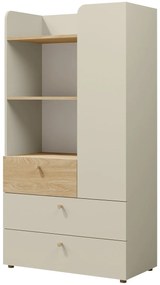 Βιβλιοθήκη Yuki 1D 3S-Mpez - 80.00Χ40.00Χ150.00cm