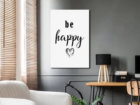 Πίνακας - Be Happy (1 Part) Vertical - 80x120