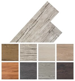 Δάπεδο Αυτοκόλλητο Washed Oak 2,51 μ² / 2 χιλ. από PVC - Γκρι