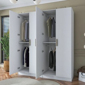 Ντουλάπα Λευκό BRATRIN 180x57.5x210