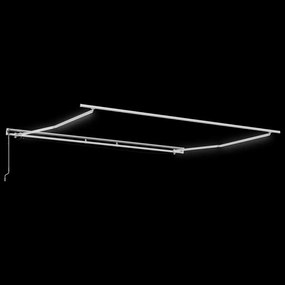 vidaXL Σκελετός Τέντας Λευκό 400 x 350 εκ Αλουμίνιο