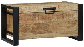 vidaXL Κουτιά Αποθήκευσης 60x30x30εκ Μασίφ Ξύλο Μάνγκο και Μέταλλο