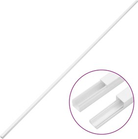 vidaXL Κανάλι Καλωδίων 15 x 10 χιλ. 10 μ. από PVC
