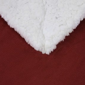 vidaXL Κουβέρτα Βεραμάν Κόκκινο 240 x 270 εκ. Μαλλί