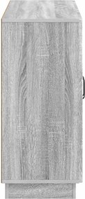 vidaXL Πλαϊνό γραφείο Γκρι Sonoma 89 x 34,5 x 77 εκ.