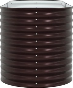 vidaXL Ανεβασμένο Κρεβάτι Καφέ 240 x 80 x 81 cm Ατσάλι