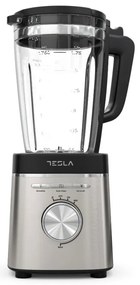 Μπλέντερ Tesla BL601BX, 1400W, Γυάλινη κανάτα 1.75l, Pulse, Με λειτουργίες θρυμματισμού πάγου, smoothie και αυτόματου καθαρισμού, Γυάλινο/ Inox