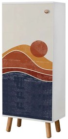 Παπουτσοθήκη Vegas 869VEL8609 50x38x135cm Multi Cipboard,Wood