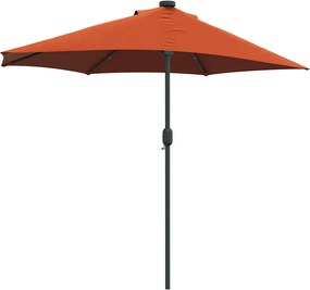 vidaXL Ομπρέλα Κήπου Τερακότα 294 x 150 x 223 εκ