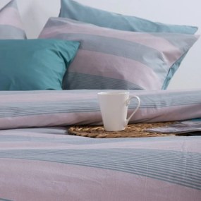 Μαξιλαροθήκη Casual Stripe Petrol Nef-Nef Homeware 52 X 72 100% Βαμβάκι
