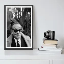 Πόστερ &amp;  Κάδρο Jack Nicholson MV057 40x50cm Μαύρο Ξύλινο Κάδρο (με πόστερ)