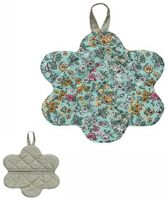 Πιάστρες Κουζίνας Fusion 244 (Σετ 2τμχ) 20cm Green-Multi Kentia 20x20cm 100% Cotton
