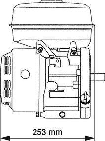 Βενζινοκινητήρας 6,5 HP 4,8 kW Μαύρος