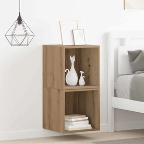 vidaXL Ντουλάπα Τοίχου με ράφι 2 pcs artisan δρυς 37 x 37 x 37 εκ