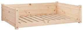 vidaXL Κρεβάτι Σκύλου 95,5 x 65,5 x 28 εκ. από Μασίφ Ξύλο Πεύκου