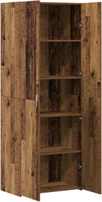 vidaXL Highboard 2 pcs Παλιό ξύλο 70 x 42,5 x 185 εκ