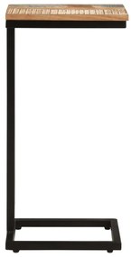 vidaXL Τραπέζια Βοηθητικά 2 τεμ. 31,5x24,5x64,5 εκ. Μασίφ Ανακ. Ξύλο