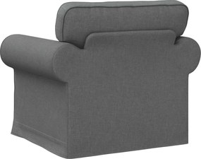 vidaXL Καναπές Σκούρο Γκρι