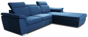 Γωνιακός καναπές Κρεβάτι MILANOS Mini, με αποθηκευτικό χώρο, μπλέ 270x103x212cm-Δεξιά γωνία-BOG1434