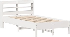 vidaXL Σκελετός Κρεβ. Χωρίς Στρώμα Λευκό 90x190 εκ Μασίφ Πεύκο