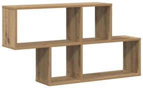 vidaXL Ράφι τοίχου artisan δρυς 100 x 20 x 53 εκ Επεξεργασμένο ξύλο