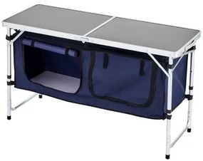 VEVOR Camping Kitchen Table Folding Portable Cook Station 3 Adjustable Heights