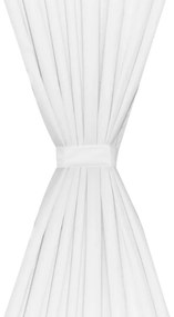 vidaXL Κουρτίνες Συσκότισης Δύο Στρωμάτων 2 τεμ. Λευκές 140 x 245 εκ.