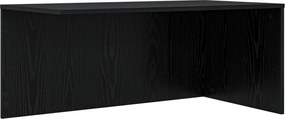 vidaXL Σετ Τραπεζιού Για Καφέ 2 pcs Μαύρη Οξυά Επεξεργασμένο ξύλο
