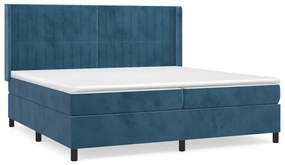 ΚΡΕΒΑΤΙ BOXSPRING ΜΕ ΣΤΡΩΜΑ ΣΚΟΥΡΟ ΜΠΛΕ 200X200 ΕΚ. ΒΕΛΟΥΔΙΝΟ 3132823