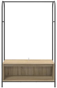 vidaXL Ράφι Ρούχων Καφέ 100 x 44 x 160 εκ Επεξεργασμένο ξύλο