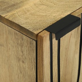 vidaXL Ντουλάπα Μπάνιου  38x33.5x48 cm από Μασίφ Ξύλο και Κατασκευασμένο Ξύλο