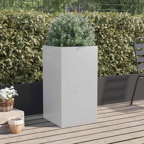 vidaXL Ζαρντινιέρα Ασημί 42x38x75 εκ. από Γαλβανισμένο Χάλυβα
