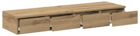 vidaXL Συρτάρια Κρεβατιού Artisan Oak 120x36,5x16,5 εκ Επεξεργασμένο Ξύλο