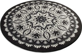 Bathmat Mandal Djt - Black Multicolor