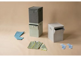 Brabantia Κιβώτιο πλυντηρίου ρούχων 1000827, 35 l, Άνοιγμα μπροστά, Ευρύ καπάκι, Πτυσσόμενο, Γκρι