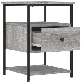 vidaXL Κομοδίνο Γκρι Sonoma 40 x 42 x 56 εκ. από Επεξεργασμένο Ξύλο