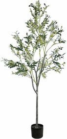 Τεχνητό Δέντρο Olive Tree 20054 Φ90x180cm Green-Brown Globostar Πολυαιθυλένιο,Ύφασμα