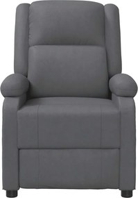 vidaXL Πολυθρόνα Μασάζ Γκρι από Συνθετικό Δέρμα
