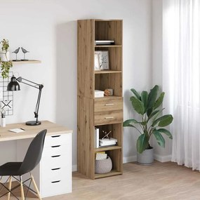 vidaXL Highboard Artisan Oak 40 x 42,5 x 185 εκ. Επεξεργασμένο ξύλο