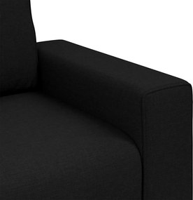 vidaXL Καναπές Μαύρο 100 x 80 x 82 εκ ύφασμα