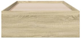 vidaXL Πλαίσιο Κρεβατιού με συρτάρια Sonoma Δρυς 90x200εκ. Επεξ. Ξύλο