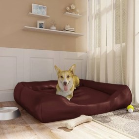 Κρεβάτι Σκύλου Καφέ 120 x 100 x 27 εκ. Συνθετικό Δέρμα - Καφέ