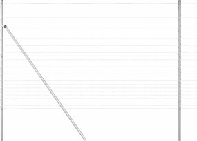 vidaXL Στύλος Περιφράξεων Γαλβανισμένο 50 x 1,5 m Ατσάλι